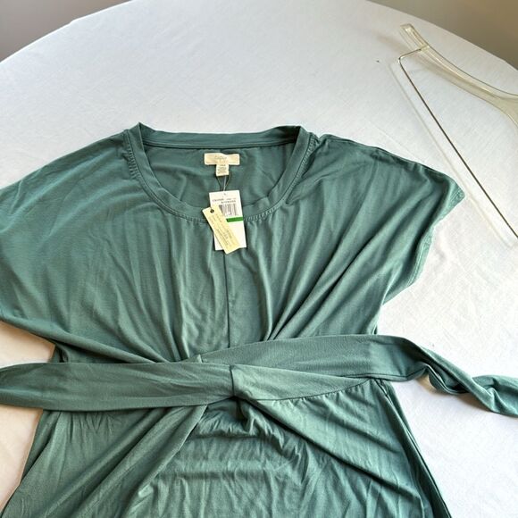 Teal bluish gray knit dress by Cupid size large - Picture 9 of 12